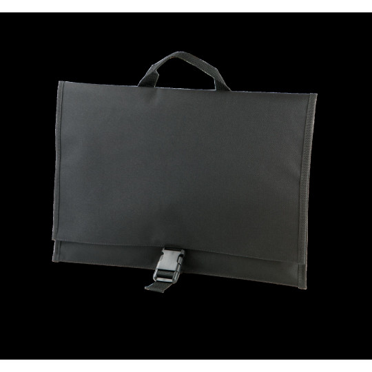 Porte-document personnalisé en polyester 600D avec rabat et poignée – Support de communication B2B pour entreprises