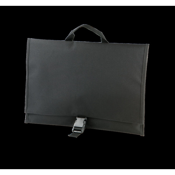 Porte-document personnalisé en polyester 600D avec rabat et poignée – Support de communication B2B pour entreprises
