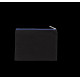 Pochette en coton canvas à fermeture zippée contrastée – Modèle moyen personnalisable pour communication d’entreprise