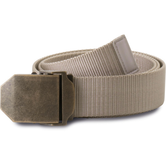Ceinture à boucle en métal personnalisable – Accessoire vestimentaire pour entreprises et communication par l’objet