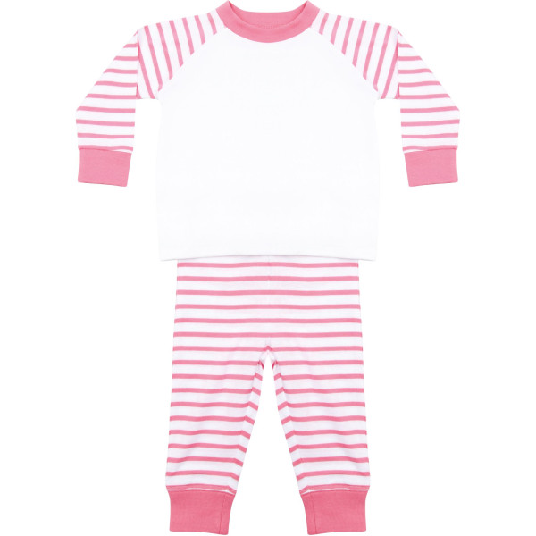 Pyjama à rayures personnalisable pour entreprises – Support textile B2B sans étiquette marque