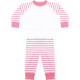 Pyjama à rayures personnalisable pour entreprises – Support textile B2B sans étiquette marque