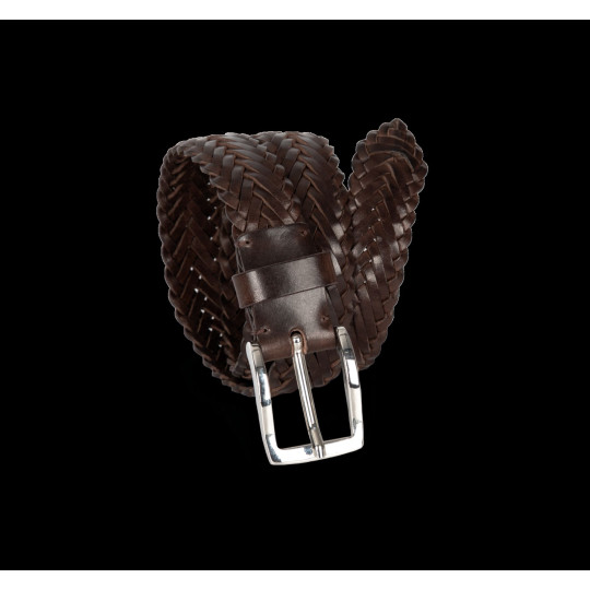 Ceinture tressée en cuir personnalisable avec sac de rangement – Accessoire publicitaire entreprise – BCM Goodies