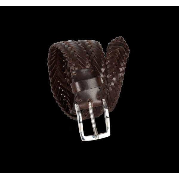 Ceinture tressée en cuir personnalisable avec sac de rangement – Accessoire publicitaire entreprise – BCM Goodies