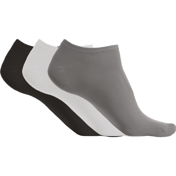 Pack de 3 paires de socquettes microfibre unisexe personnalisables – Objet publicitaire pour entreprise