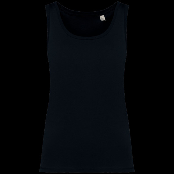 Débardeur écoresponsable femme personnalisé en coton bio pour communication d’entreprise – BCM Goodies