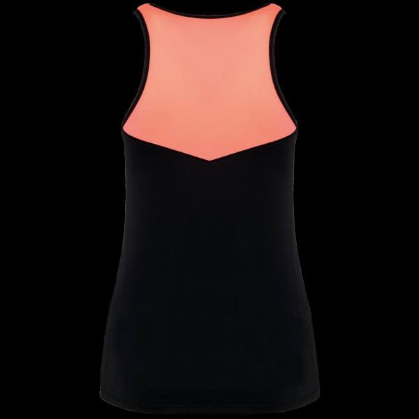 Débardeur de padel bicolore femme personnalisable – Support textile pour communication d’entreprise et dotation collaborateurs