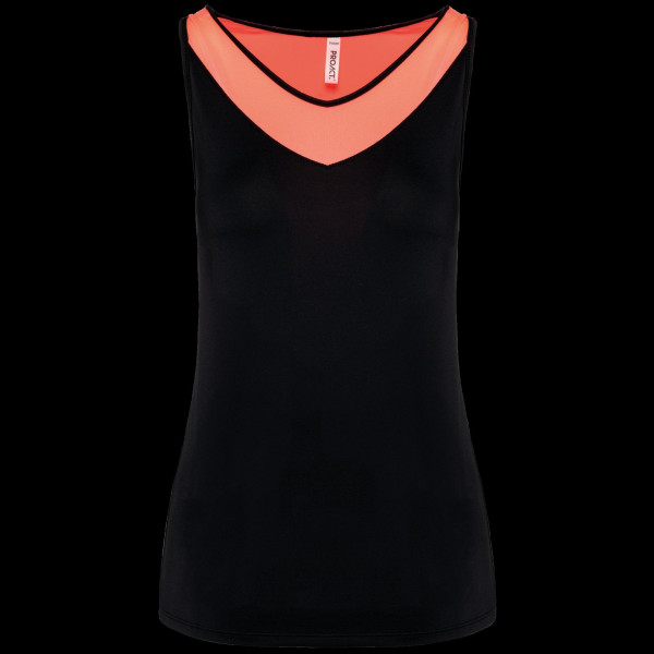 Débardeur de padel bicolore femme personnalisable – Support textile pour communication d’entreprise et dotation collaborateurs