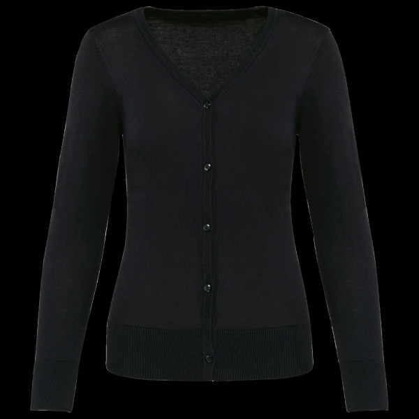 Cardigan femme en coton Supima® personnalisable pour entreprises – BCM Goodies