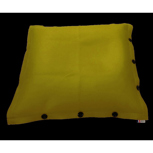 Pouf déhoussable grand modèle personnalisable pour entreprises – Fabrication française, usage intérieur et extérieur