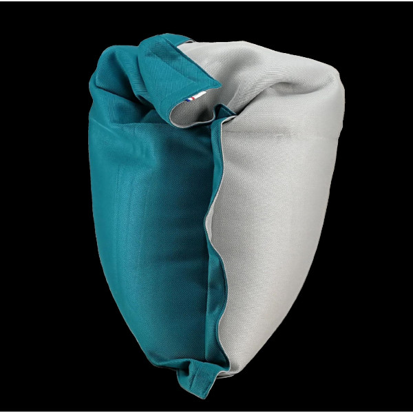 Pouf déhoussable bicolore grand modèle – Accessoire polyvalent pour entreprises et événements professionnels | BCM Goodies