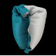 Pouf déhoussable bicolore grand modèle – Accessoire polyvalent pour entreprises et événements professionnels | BCM Goodies