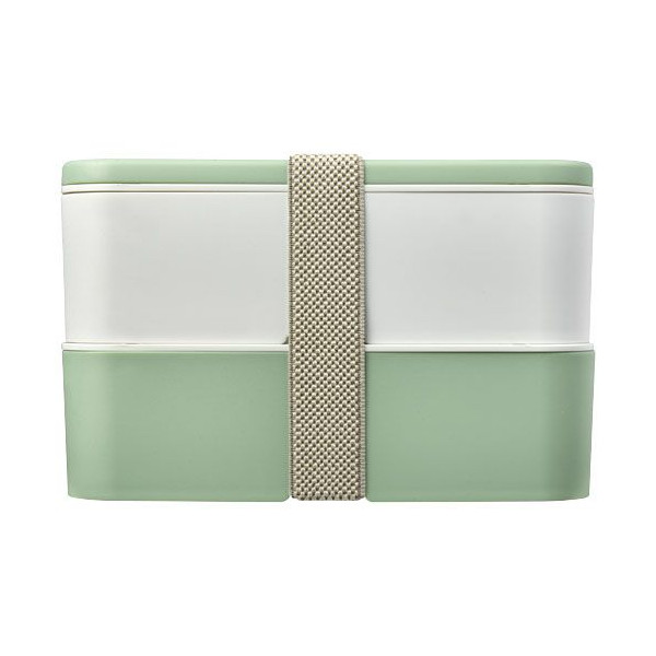 Boîte repas 700+700 ml MIYO Renew à deux blocs - Boîte déjeuner écologique personnalisable | BCM Goodies