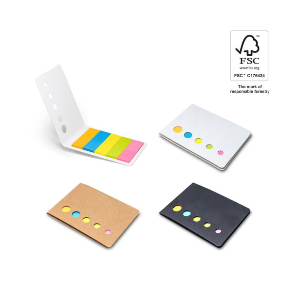 Bloc-notes personnalisable STOOKY avec 5 ensembles de feuilles repositionnables - BCM Goodies