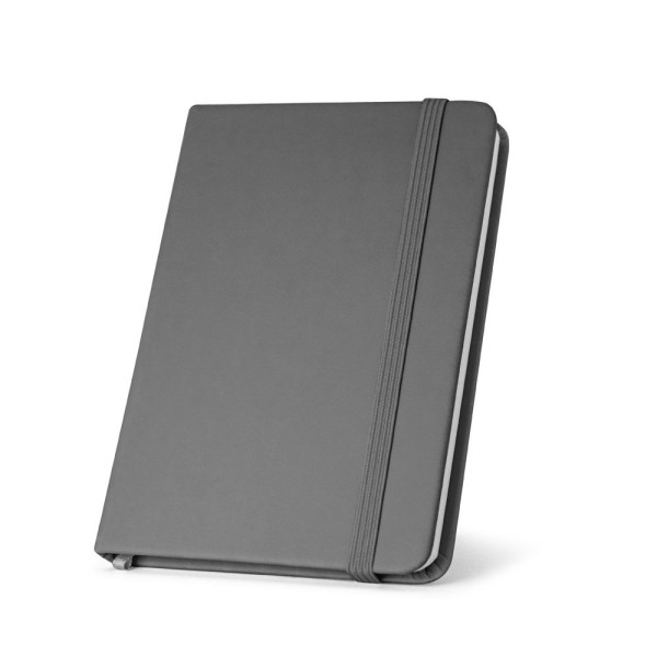 Bloc-notes A5 en PU avec feuilles unies HEMINGWAY - Personnalisable pour vos événements d'entreprise