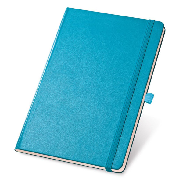 Bloc-notes A5 à feuilles lignées en couleur ivoire TWAIN - Personnalisation professionnelle pour vos événements d'entrepris