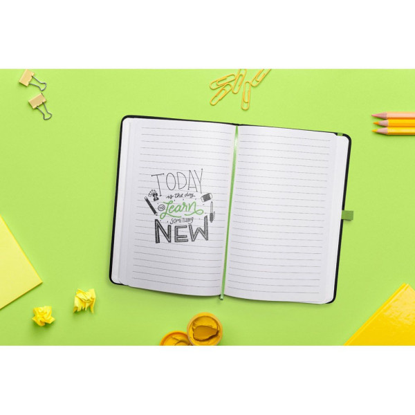 Bloc-notes A5 en PU avec pages lignées CORBIN | BCM Goodies