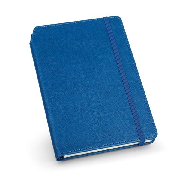 Bloc-notes A5 en PU avec pages lignées MORIAH - Produit personnalisable pour entreprises