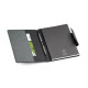 Carnet publicitaire personnalisable RUSSEL en PU et tissu polyester avec bloc-notes A5 - BCM Goodies