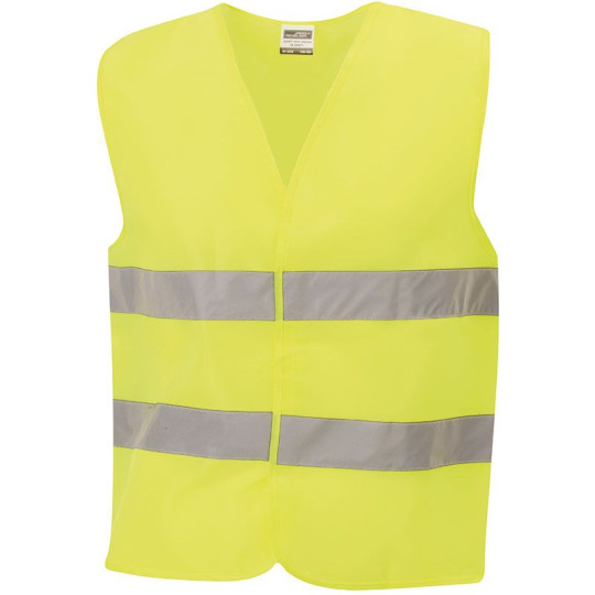 Gilet de sécurité unisexe certifié EN ISO 20471 avec bandes réfléchissantes - BCM Goodies