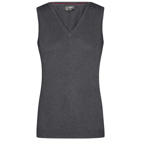 Pull Femme Daiber en coton peigné sans manches et col en V - BCM Goodies