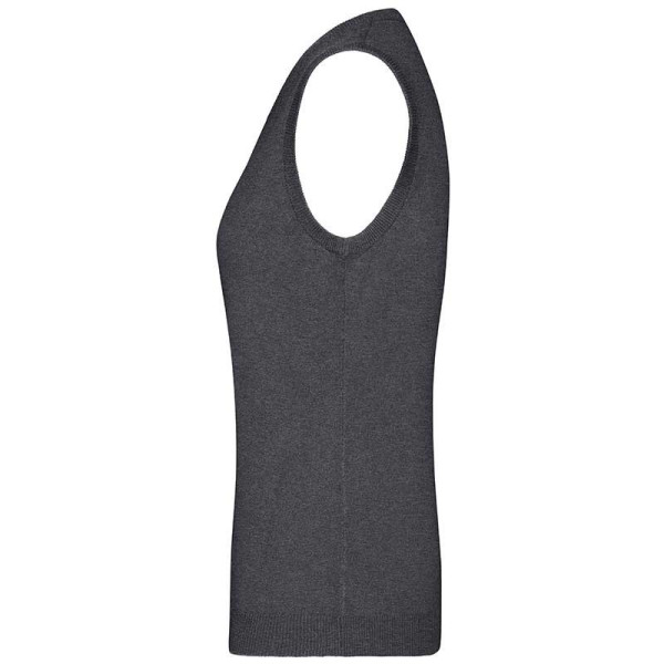 Pull Femme Daiber en coton peigné sans manches et col en V - BCM Goodies