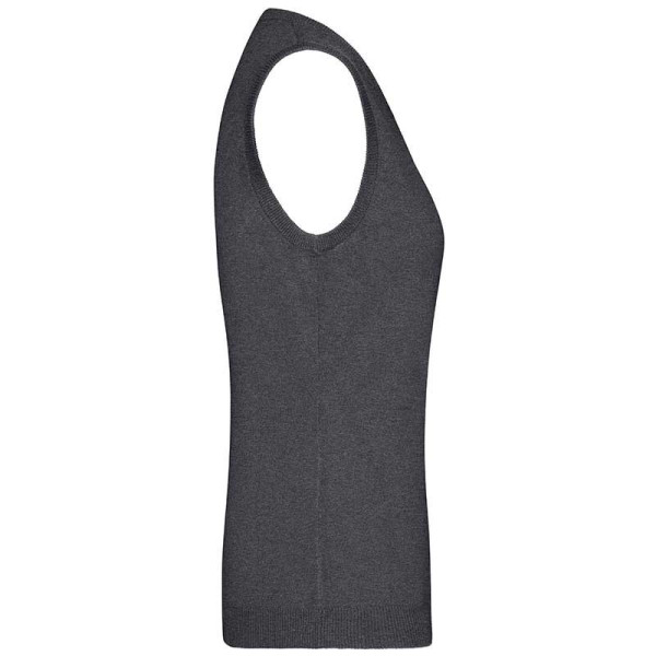 Pull Femme Daiber en coton peigné sans manches et col en V - BCM Goodies