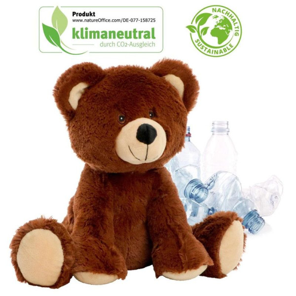 Peluche ours en RPET taille S pour entreprises responsables - BCM Goodies