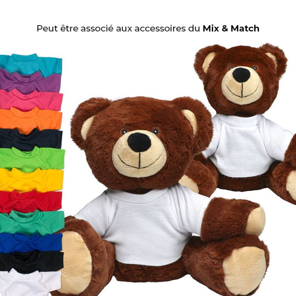 Peluche ours en RPET taille S pour entreprises responsables - BCM Goodies