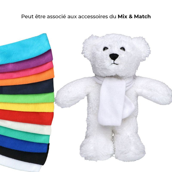 Peluche ours MBW personnalisable pour événements et cadeaux clients - BCM Goodies