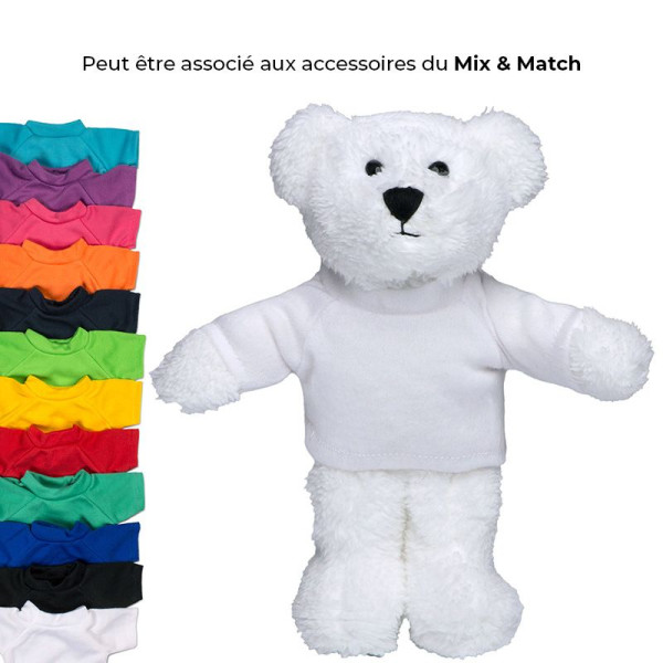 Peluche ours MBW personnalisable pour événements et cadeaux clients - BCM Goodies