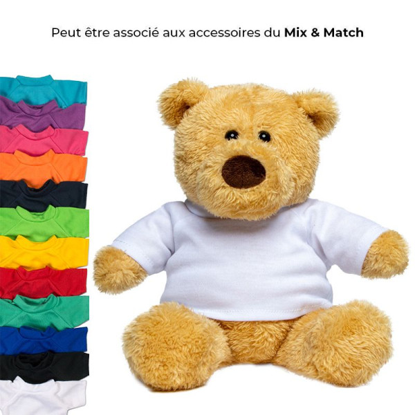 Peluche Ours MBW personnalisable pour entreprise - BCM Goodies