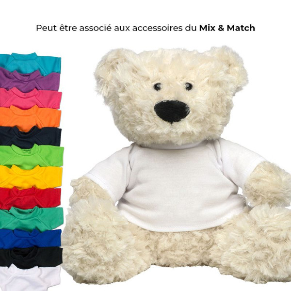 Peluche ours MBW personnalisable pour renforcer l'image de marque - BCM Goodies
