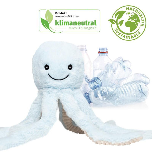 Peluche pieuvre RPET personnalisable pour entreprise - BCM Goodies
