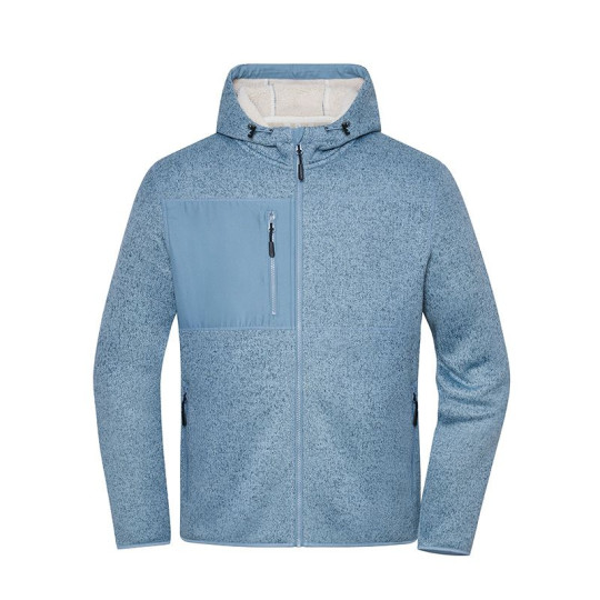 Polaire tricot de travail Unisexe Daiber - Polyester - Capuche doublée - Poches zippées - Idéal pour la communication d'ent