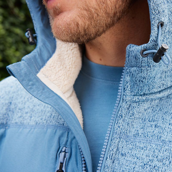 Polaire tricot de travail Unisexe Daiber - Polyester - Capuche doublée - Poches zippées - Idéal pour la communication d'ent