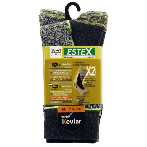 Lot de 2 paires de chaussettes Lady personnalisables pour chaussures de sécurité – Accessoire B2B adapté aux collaboratrices