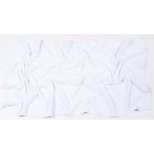 Serviette de bain microfibre personnalisable pour communication d'entreprise et objets publicitaires