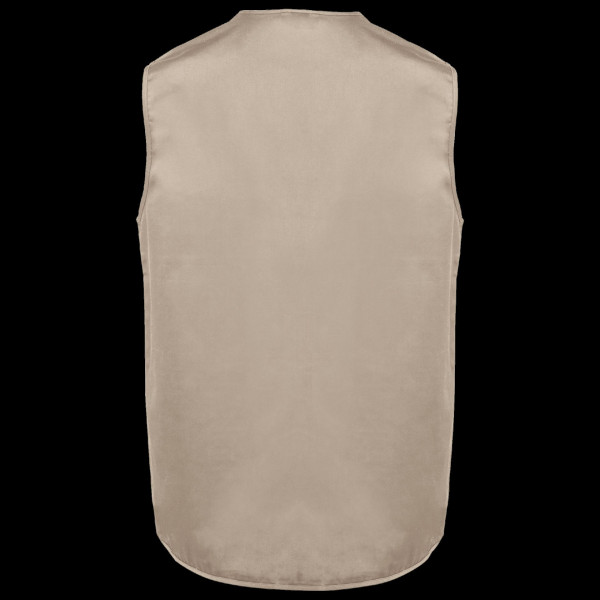 Gilet personnalisable multipoches unisexe B2B – Gilet polycoton doublé pour entreprises et événements professionnels