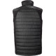 Gilet softshell rembourré recyclé personnalisable Black Compass – Textile d’entreprise pour communication B2B
