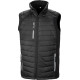 Gilet softshell rembourré recyclé personnalisable Black Compass – Textile d’entreprise pour communication B2B