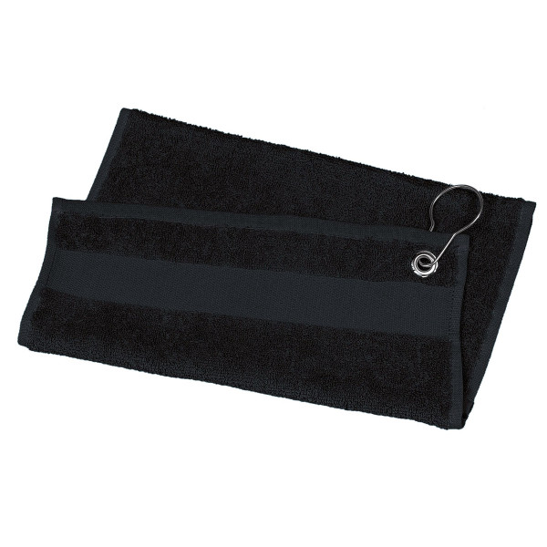 Serviette de golf personnalisable 50 x 30 cm avec œillet métal et crochet – Accessoire publicitaire en coton pour entreprises et