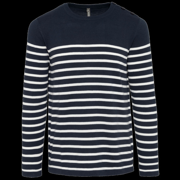 Pull marin homme personnalisable 100% coton – Textile d’entreprise pour communication B2B | BCM Goodies