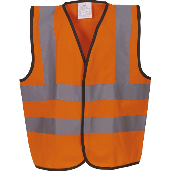 Gilet haute visibilité enfant personnalisable – Vêtement sécurité EN1150 pour communication événementielle