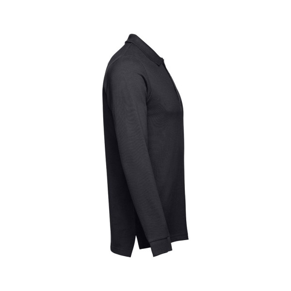 Polo à manches longues en coton cardé pour hommes THC BERN II - Personnalisation logo | BCM Goodies