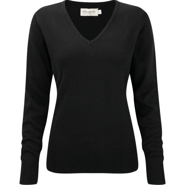 Pullover femme col V personnalisable – Textile d’entreprise pour communication et cadeaux professionnels