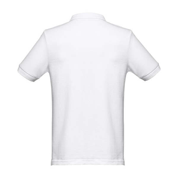 Polo manches courtes pour homme en coton cardé THC MONACO WH - BCM Goodies