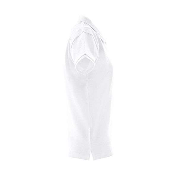 Polo à manches courtes pour femmes en coton cardé THC MONACO WOMEN WH. - BCM Goodies