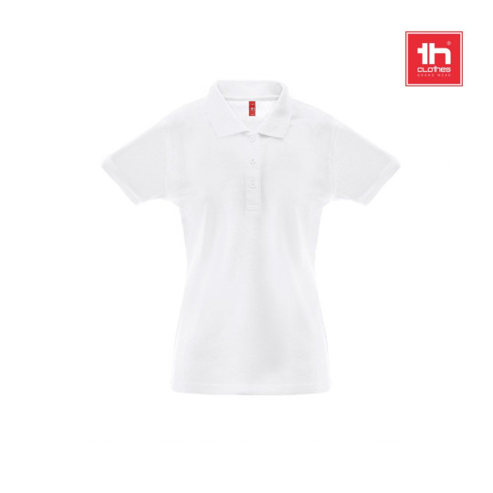 Polo à manches courtes pour femmes THC BERLIN WOMEN WH. - Polo personnalisable pour entreprises | BCM Goodies