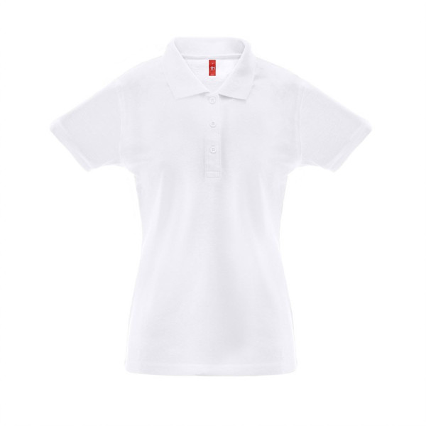 Polo à manches courtes pour femmes THC BERLIN WOMEN WH. - Polo personnalisable pour entreprises | BCM Goodies